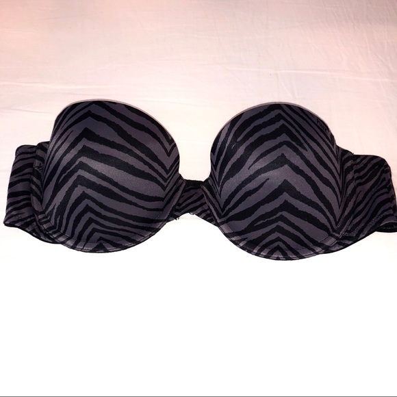 PINK Victoria's Secret Other - VS PINK Zebra Stripe Strapless Bra Multi-way 36B PINK Victoria's Secret Other - VS PINK Zebra Stripe Strapless Bra Multi-way 36B